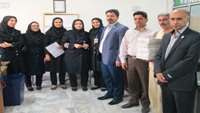 بازدید مدیران ارشد بیمارستان از کلیه بخش های اداری و درمانی به مناسبت روز کارمند