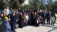 حضور کارکنان مرکز آموزشی پژوهشی درمانی امیرالمومنین (ع) در جوار بارگاه ملکوتی امام رضا (ع) 