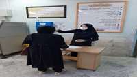 اقدامات انجام شده جهت پیشگیری از کرونا و راه اندازی پیش تریاژ مامایی در ورودی مرکز امیرالمومنین (ع)