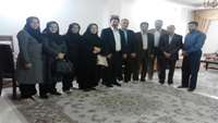 دیدار دکتر نوری پور رئیس بیمارستان با جانباز سرافراز دکتر احمد همتی به مناسبت هفته دفاع مقدس