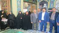گلباران مزار شهدا توسط  پرسنل مرکز آموزشی پژوهشی درمانی امیرالمومنین (ع) به مناسبت هفته دفاع مقدس 