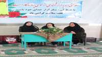 حضور تیمی از کارکنان بیمارستان امیرالمومنین (ع) در مدرسه پوشینه بافت 