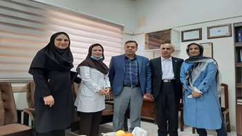 مراسم تودیع مدیریت محترم بیمارستان جناب آقای رهبر