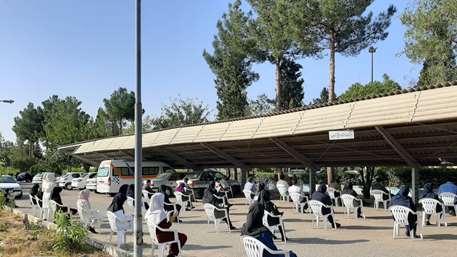  مراسم زیارت عاشورا در بیمارستان امیر سمنان